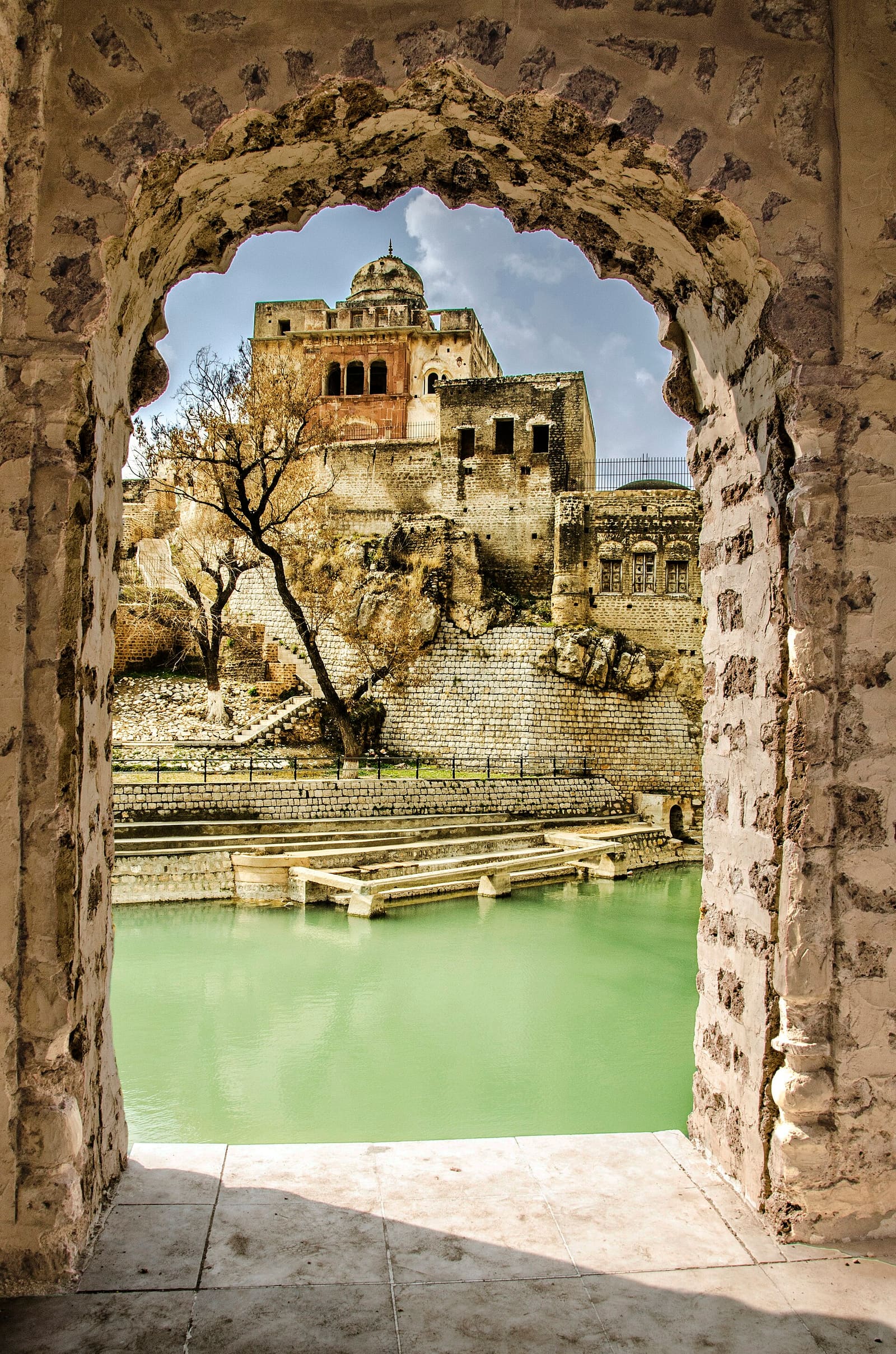 View of the Satghara temples